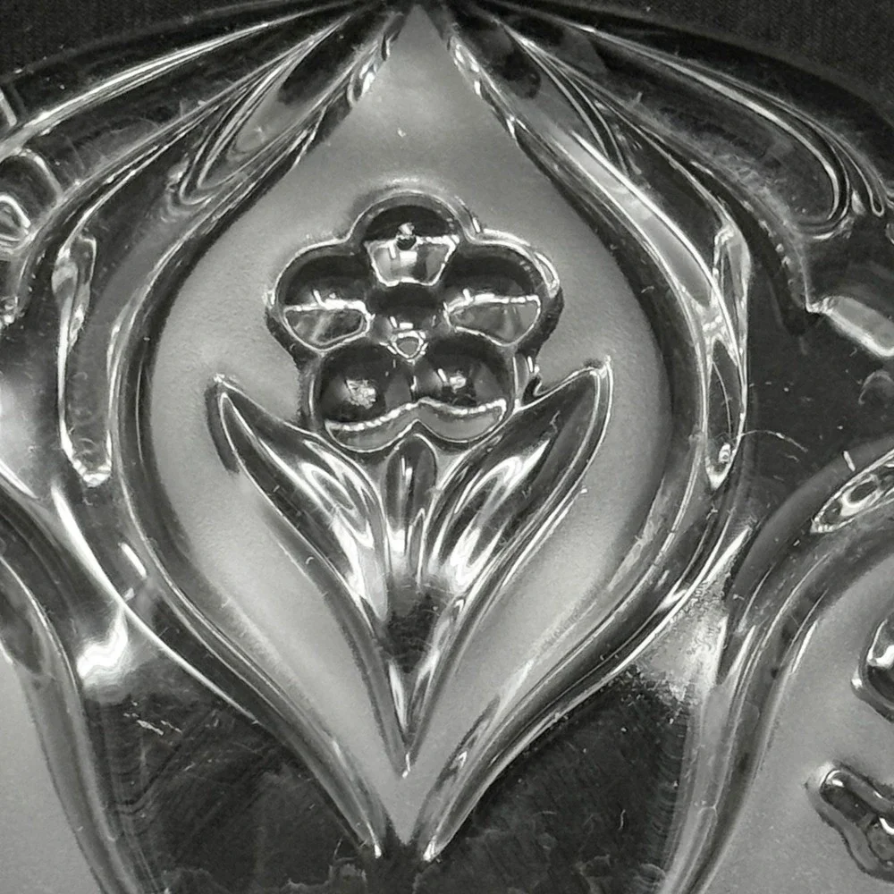 Studio Nova Crystal Ashtray Key Catcher Bowl Bird Daisy Floral Heavy Thick‎ 7
